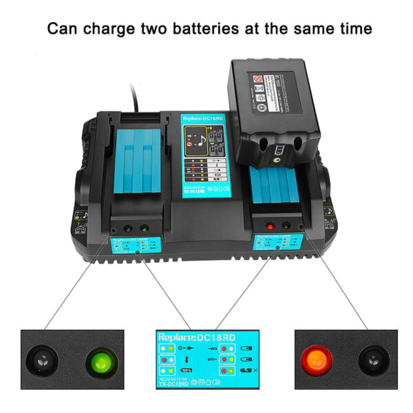14.4V-18V Li-Ion (ET-DC18RD) Battery Charger for Makita